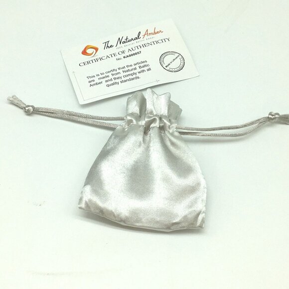 Natural Baltic Amber Bead Bracelet w/ Certificate of Authenticity Lithuania - Picture 5 of 5